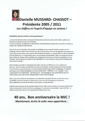 Discours D. Mussard-Chassot