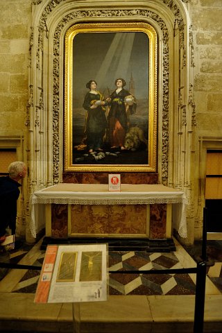 F2012___18283 Seville, Cathedrale et Giralda, sacristie des Calices, Justine et Rufine de Goya