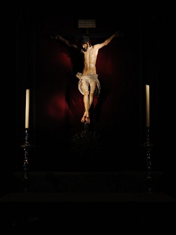 F2012___18284 Seville, Cathedrale et Giralda, chapelle st André crucifix de Martines Montanez (1603)