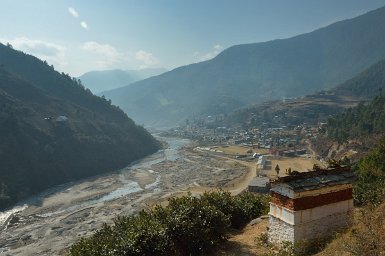 07500F2015___00617 Route de Tawang, vue de Dirang et de la rivière Kameng.