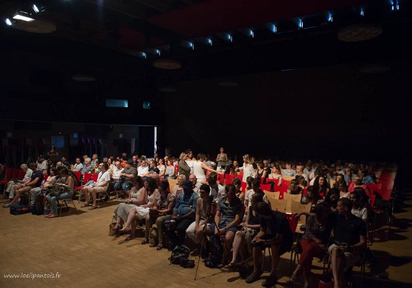 Festival Théâtre et Chansons Dans la belle salle de l'espace 140 de Rillieux La Pape (malheureusement dégradée par un plateau technique indigne)...