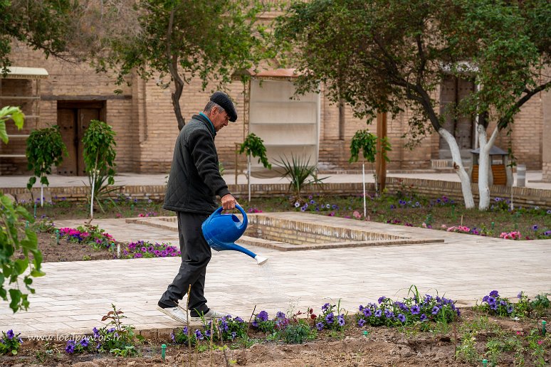 20230518__00188-42 Petit square devant la Madressa Yakub Bay Khodja, jardinier du petit matin