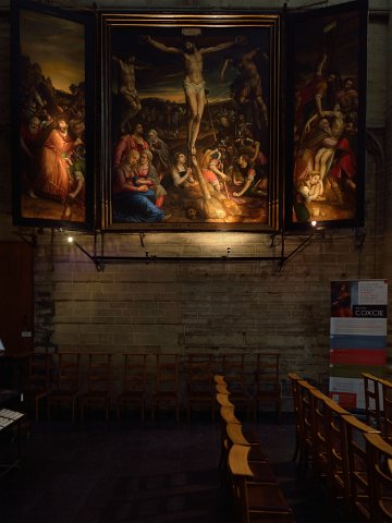 F2014___00450 Cathédrale des Saints Michel et Gudule, triptyque de la Crucifixion, Michel Coxcie, 1589