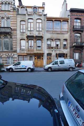 F2014___00074 Saint Gilles, Rue américaine, façade du musée Horta.