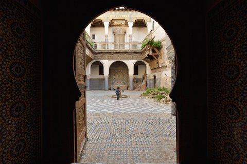 170F2013___06819 Palais Glaoui, cour intérieure du harem