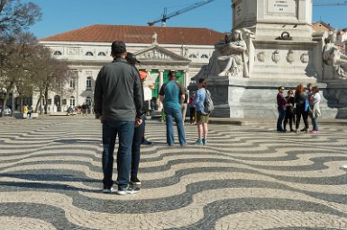 Lisbonne 2 mai 2017 Rossio ou Praça Dom Pedro IV (1798-1834), empereur du Brésil et brièvement roi du Portugal