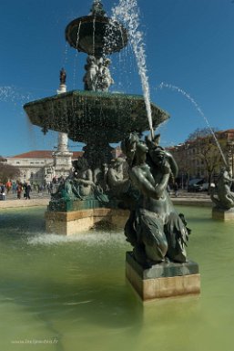 Lisbonne 2 mai 2017 Rossio ou Praça Dom Pedro IV (1798-1834), empereur du Brésil et brièvement roi du Portugal