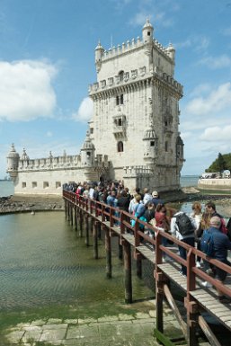 Lisbonne 30 avril 2017 Belèm, bords du Tage, Torre de Belèm, tour de contrôle martime utilisée pour surveiller le retour des caravelles