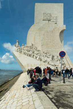 Lisbonne 30 avril 2017 Belèm, bords du Tage, Monumento das Descobertas, 1960, pour le 500e anniversaire de la mort d'Henri le Navigateur (1394-1460)