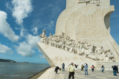 Lisbonne 30 avril 2017 Belèm, bords du Tage, Monumento das Descobertas, 1960, pour le 500e anniversaire de la mort d'Henri le Navigateur (1394-1460)