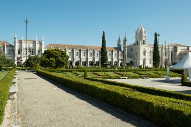 Lisbonne 1er mai 2017 Belém, façade du musée national d'archéologie et de l'eglise du monastère des hiéronymites (Mosteiro dos jeronimos)