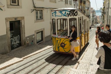 Lisbonne 3 mai 2017 Funiculaire da Bica,
