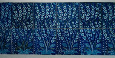 Musée Calouste Gulbenkian, Musée Calouste Gulbenkian, Panneau d'azulejos, Turquie, 2e quart du XVIe s.