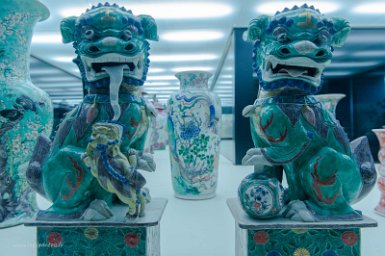 Musée Calouste Gulbenkian, Musée Calouste Gulbenkian, paire de lions, ou lions de Fo, Chine, dynastie Qing, 1700-1720