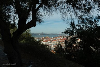 Lisbonne 3 mai 2017 Castelo de São Jorge, vue sur Baixa et le Tage