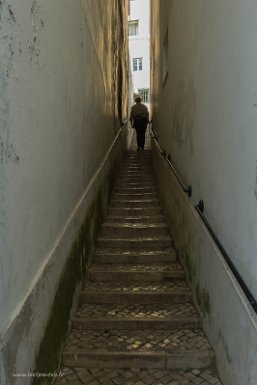 Lisbonne 1er mai 2017 Sous le belvédère de Santa Luzia