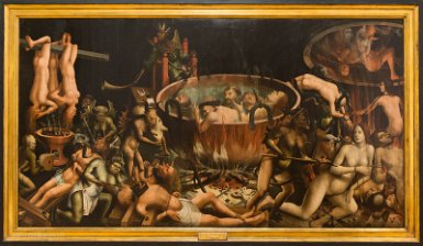 Lisbonne-musée national arte antica 6 mai 2017 Musée national d'art antique, L'Enfer, Anonyme, 1510-1520