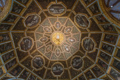 Lisbonne-Sintra 4 mai 2017 Palais national de Sintra, plafond de la salle des blasons