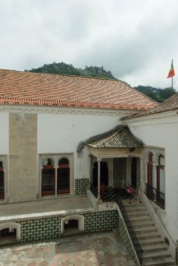 Lisbonne-Sintra 4 mai 2017 Palais national de Sintra, patio central