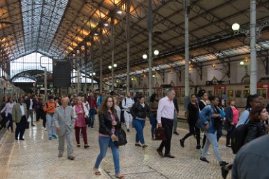 Lisbonne-Sintra 4 mai 2017 Gare du Rossio, départ pour Sintra