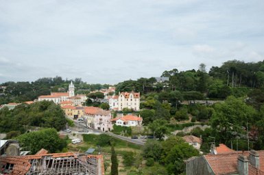 Lisbonne-Sintra 4 mai 2017 Palais national de Sintra, vue sur le village