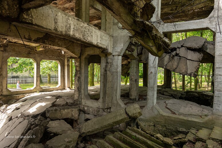 DSC_3482 Westerplatte, ruines de la caserne après bombardement