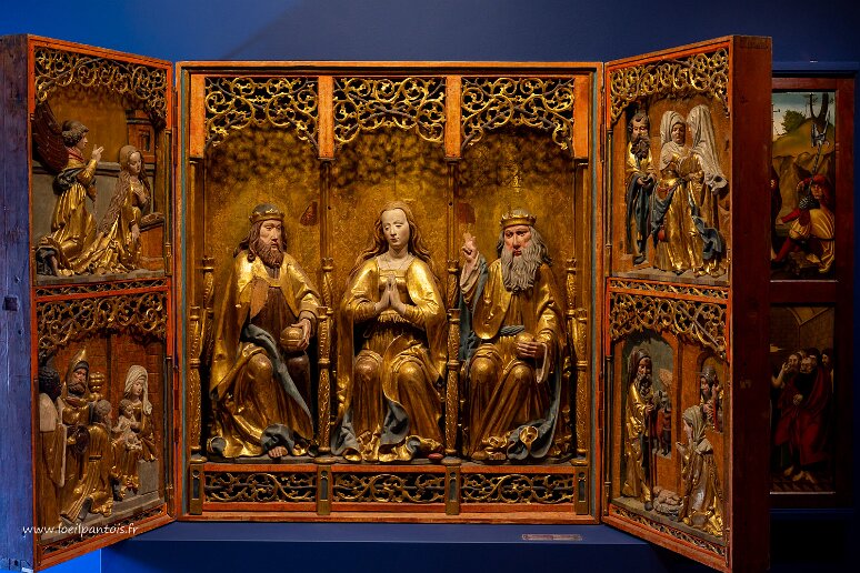 DSC_3692 Musée national, Le couronnement de la Vierge, auteur inconnu, 1517-1525