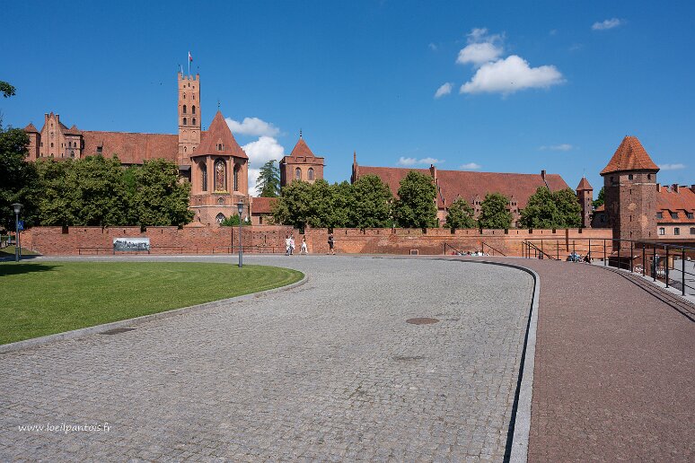 DSC_3079 Chateau de Malbork, en réalité, forteresse teutonique de Marienbourg, siège de l'ordre des chevaliers teutoniques qui, au retour des croisades établirent un...