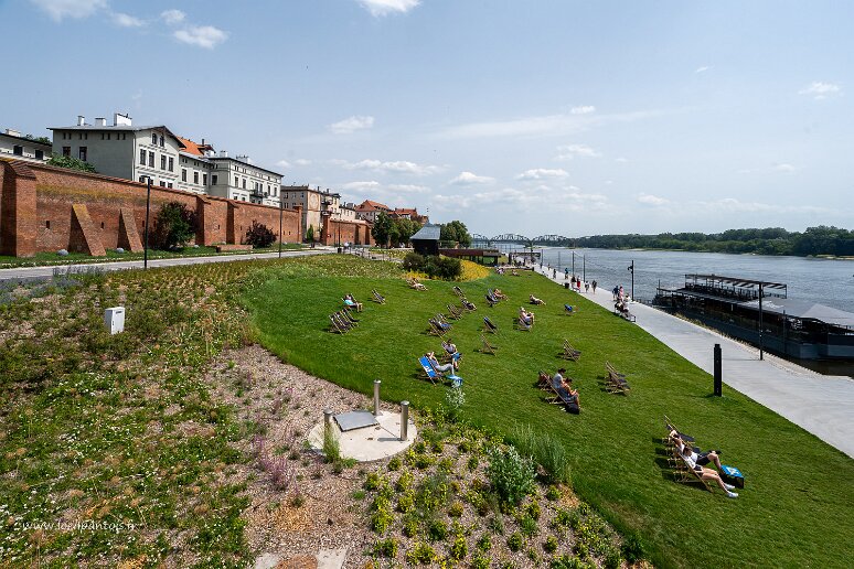DSC_3779 Les bords de la Vistule au niveau de la rue Lazienna