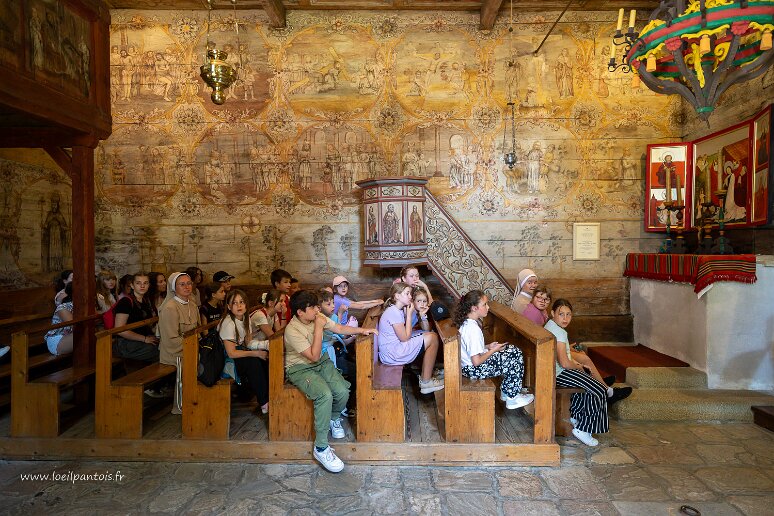 DSC_1517 Eglise St Léonard (XVe s, classée UNESCO) à Lipnica Murowana. Les peintures s'échelonnent du XV au XVIIIe s et celles-ci représentent la passion du Christ.