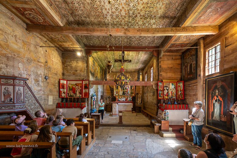 DSC_1520 Eglise St Léonard (XVe s, classée UNESCO) à Lipnica Murowana, vue sur le choeur