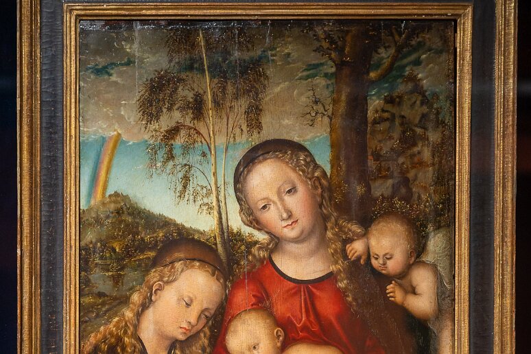 DSC_1895 Vierge à l'enfant avec Ste Catherine d'Alexandrie, vers 1518, Lucas Cranach l'ancien (1472-1553)