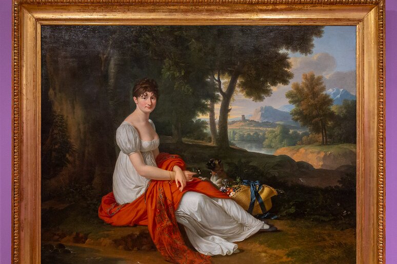 DSC_1955 Chateau de Sandomierz: Elisabeth Skotnicka peinte en 1807 par François Xavier Fabre lors d'un séjour à Florence. Ce séjour s'inscrivait dans un 