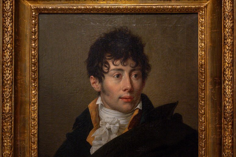 DSC_1959 Chateau de Sandomierz: Michel Skotnicka peint en 1806 par François Xavier Fabre lors d'un séjour à Florence, un an avant le portrait de son épouse ci après.