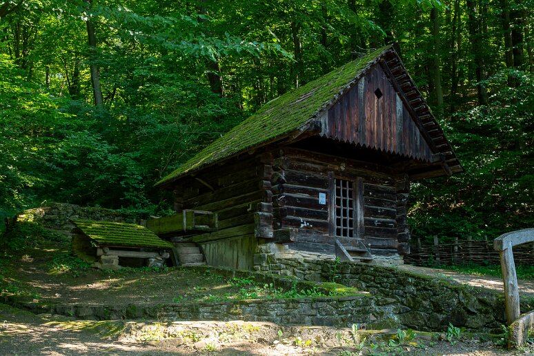DSC_1609 Musée d'architecture populaire de Sanok, moullin à eau (1880)