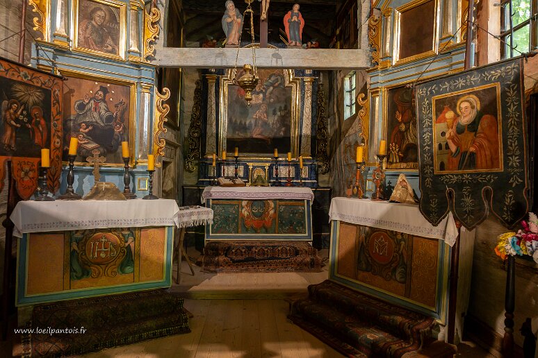 DSC_1611 Musée d'architecture populaire de Sanok, église gréco-catholique de Rosolin (1750) dédiée à St Onuphre l'ermite