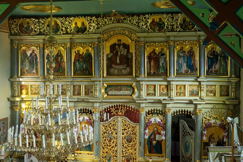 DSC_1745 Eglise de Morochov: iconostase du XIXe s rénovée entre 1999 et 2009.