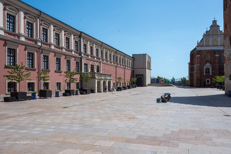 DSC_2084 Cour du chateau de Lublin, initalement construit au XIVe s. C'est là que fut signée l