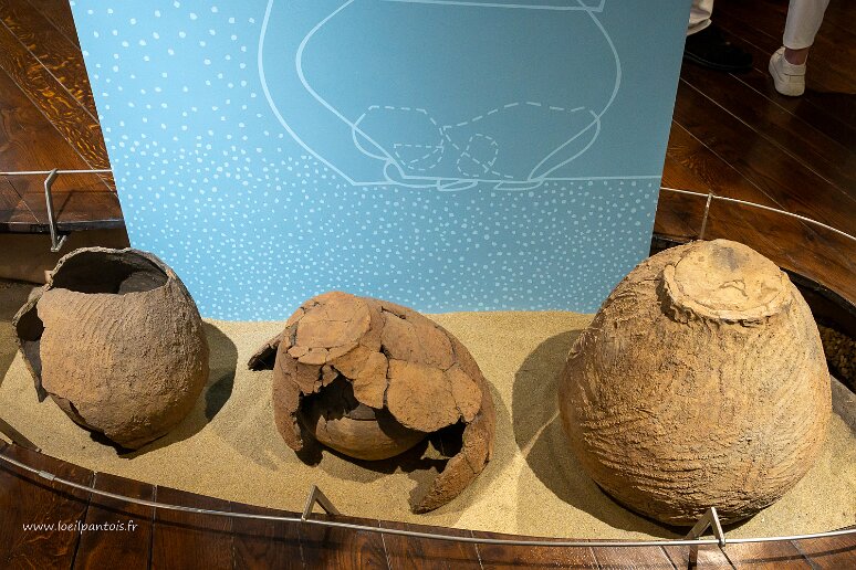 DSC_2089 Trois urnes de crémation du début de l'age de fer