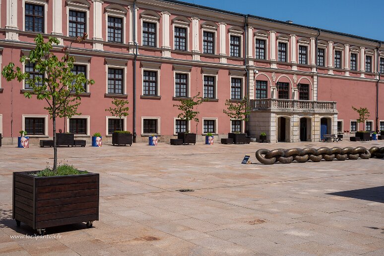 DSC_2145 Cour du chateau de Lublin, initalement construit au XIVe s. C'est là que fut signée l