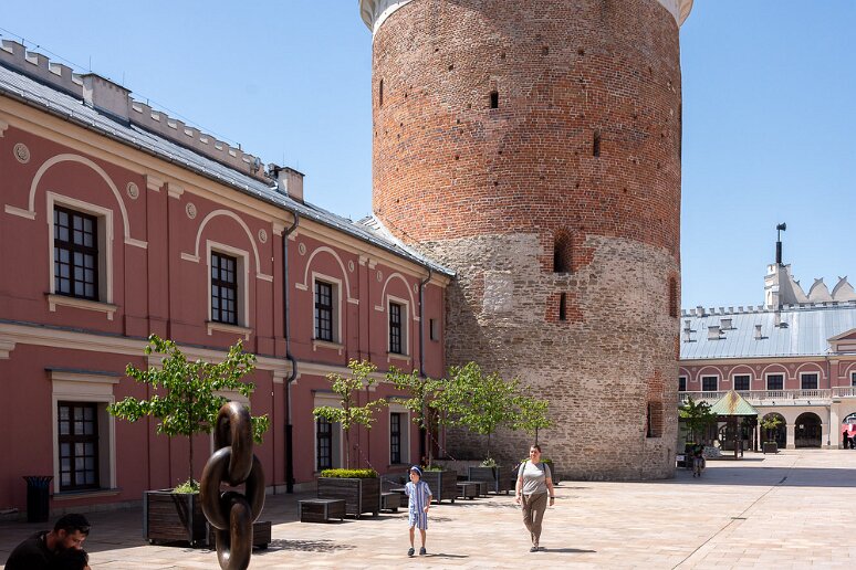 DSC_2146 Cour du chateau de Lublin, initalement construit au XIVe s. C'est là que fut signée l