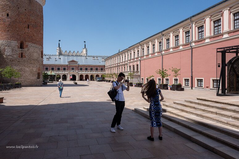 DSC_2148 Cour du chateau de Lublin, initalement construit au XIVe s. C'est là que fut signée l