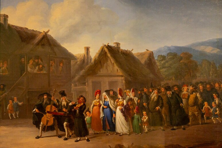 DSC_2837 Musée de l'histoire des juifs polonais, La mariée et sa procession, 1858, Wincenty Smokowski (1797-1876)
