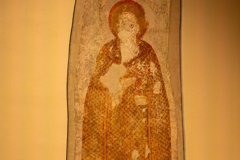 DSC_2612 Musée national de Varsovie, fouilles de Faras, le Martyr St Kaau, XIe s