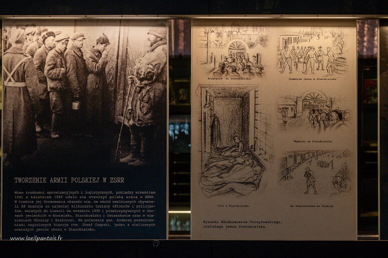 DSC_2308 Musée de Katyn, après l'invasion de l'URSS par l'armée allemande en 1941, une armée polonaise fut constituée en URSS. On constata rapidement qu'il manquait des...