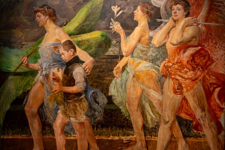 DSC_0766 Katowice, musée de la Silésie, Tobias et les anges, 1908, Jacek Malczewski (1954-1929)