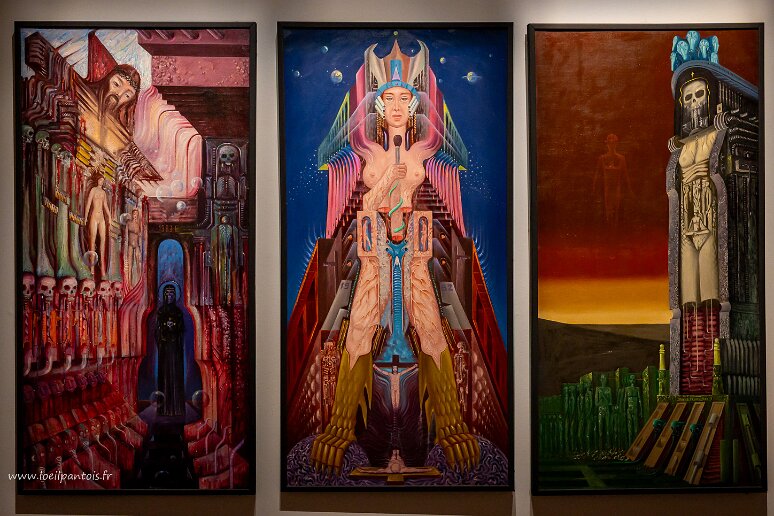 DSC_0795 Katowice, musée de la Silésie, triptyque contemporain, 1984, Erwin Sowka (1936-2021)