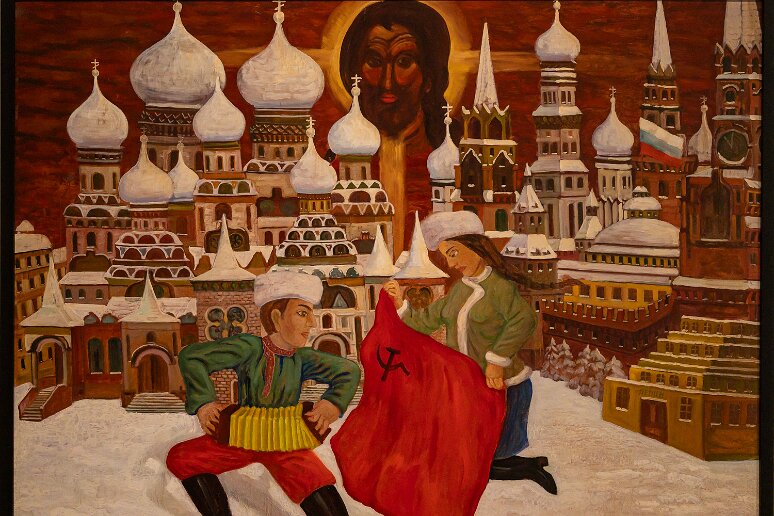 DSC_0797 Katowice, musée de la Silésie, corrida sur la Place Rouge, 1992 Bronislaw Krawczuk (1935-1995)