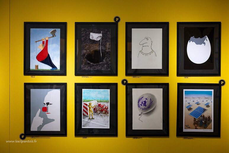 DSC_0136 Legnica, exposition internationale Satyrykon 2024,Le seul concours satirique annuel depuis 1978, magnifique, vaut le déplacement