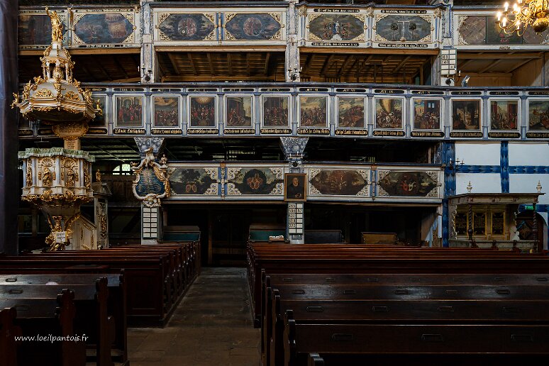DSC_0207 Eglise de Jawor, chaire et galeries latérales